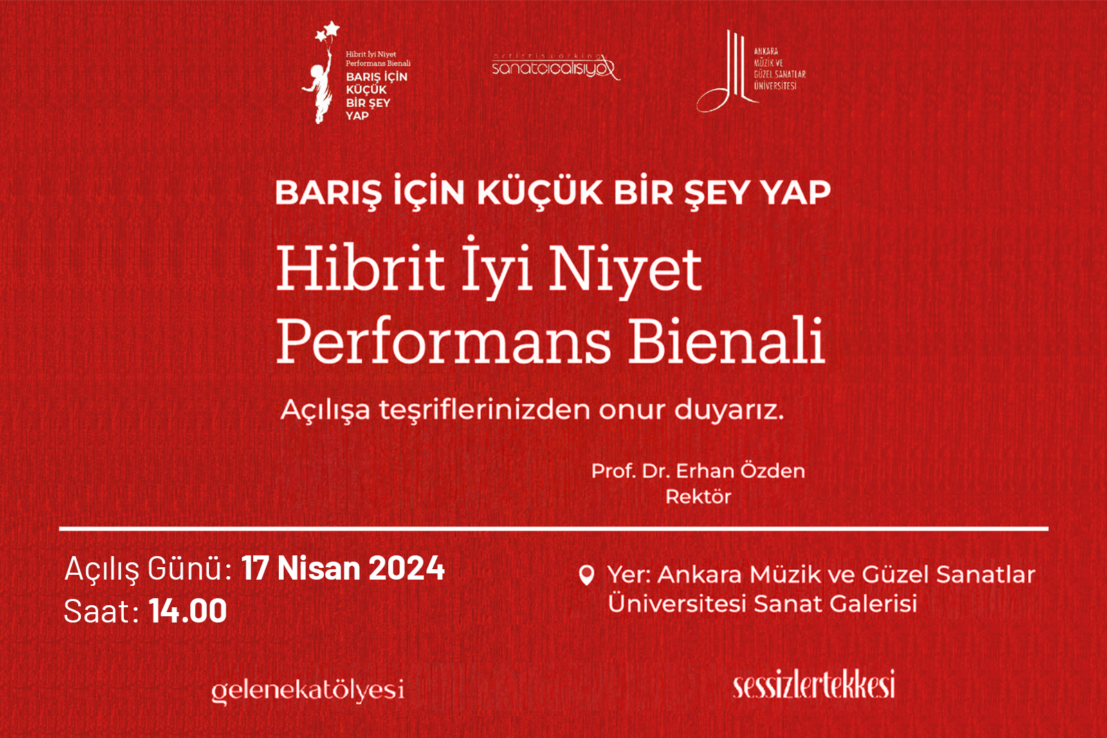 Barış İçin Küçük Bir Şey Yap Hibrit İyi Niyet Performans Bienali Slide