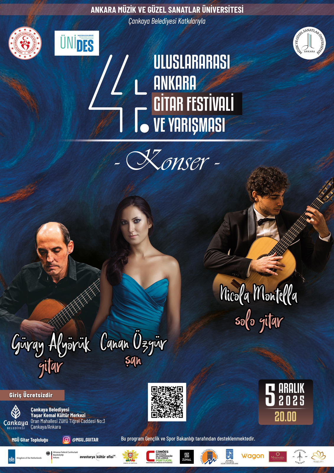 4. Uluslararası Ankara Gitar Festivali & Yarışması 2. Gün Konser Afişi