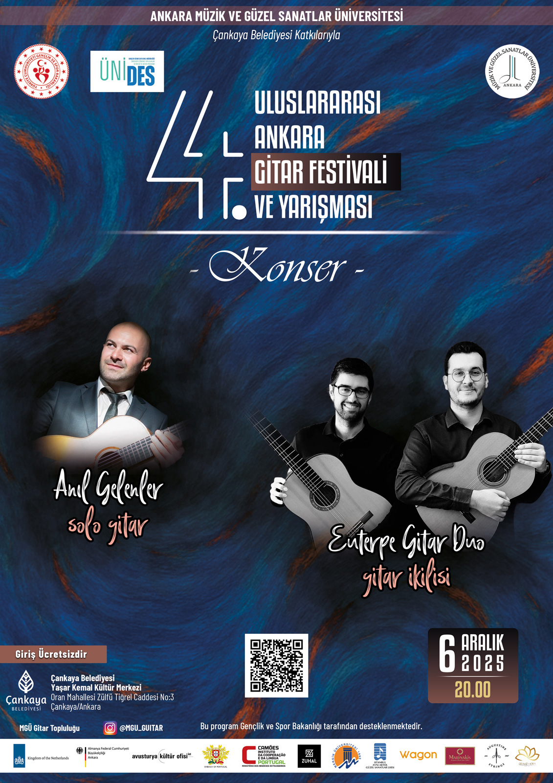 4. Uluslararası Ankara Gitar Festivali & Yarışması 3. Gün Konser Afişi