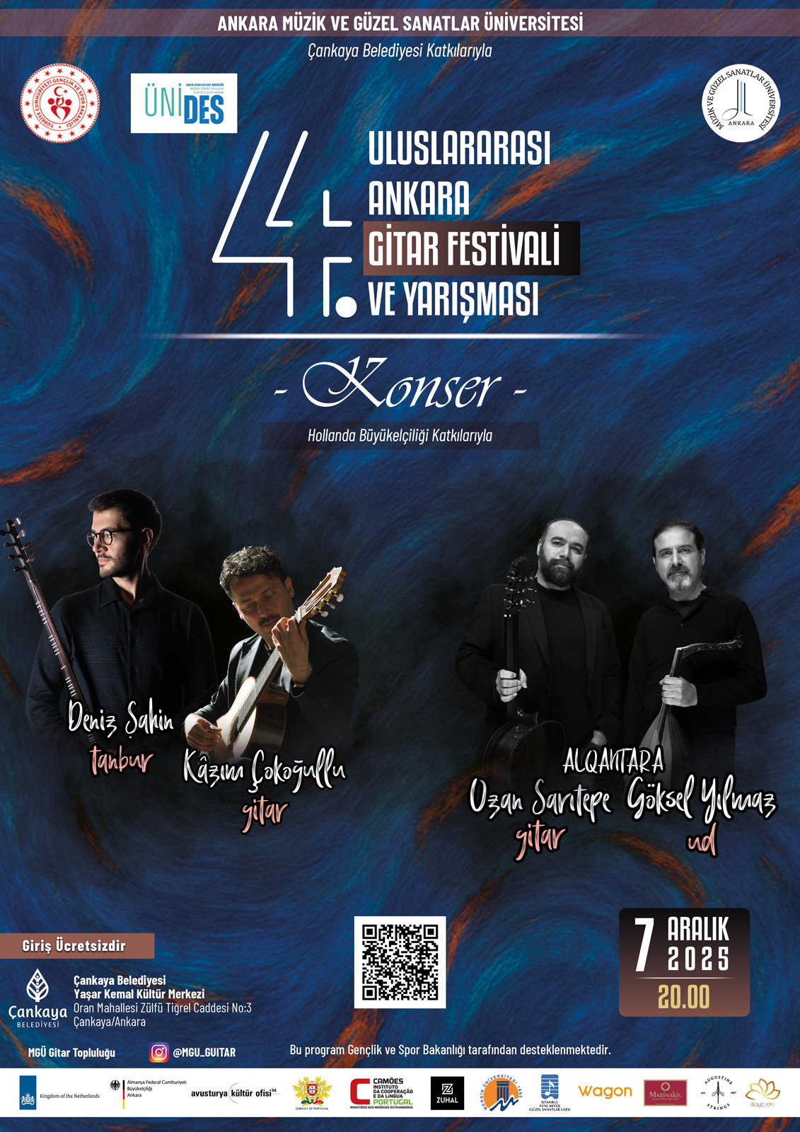 4. Uluslararası Ankara Gitar Festivali & Yarışması 4. Gün Konser Afişi