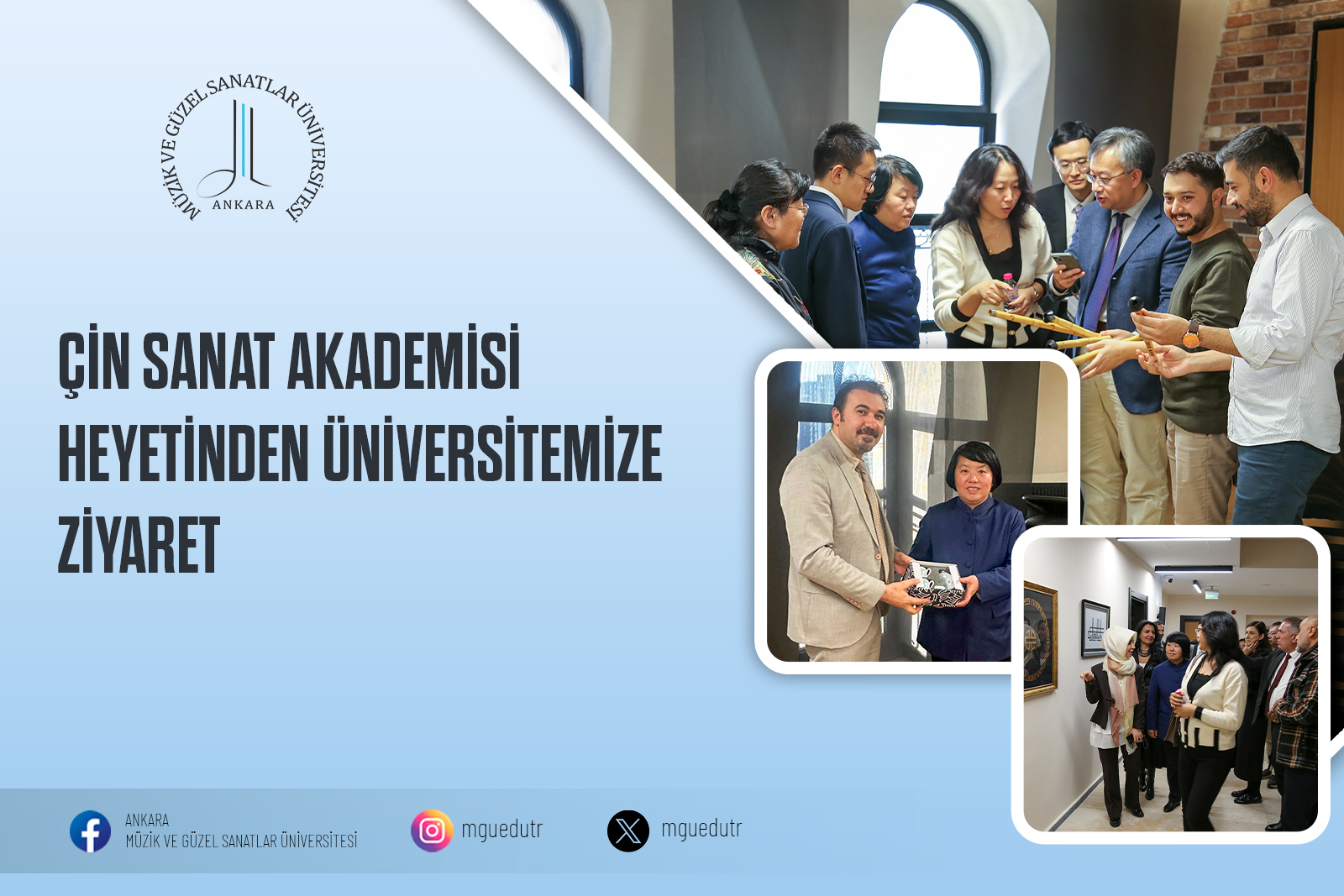 Çin Sanat Akademisi Heyetinden Üniversitemize Ziyaret Slide