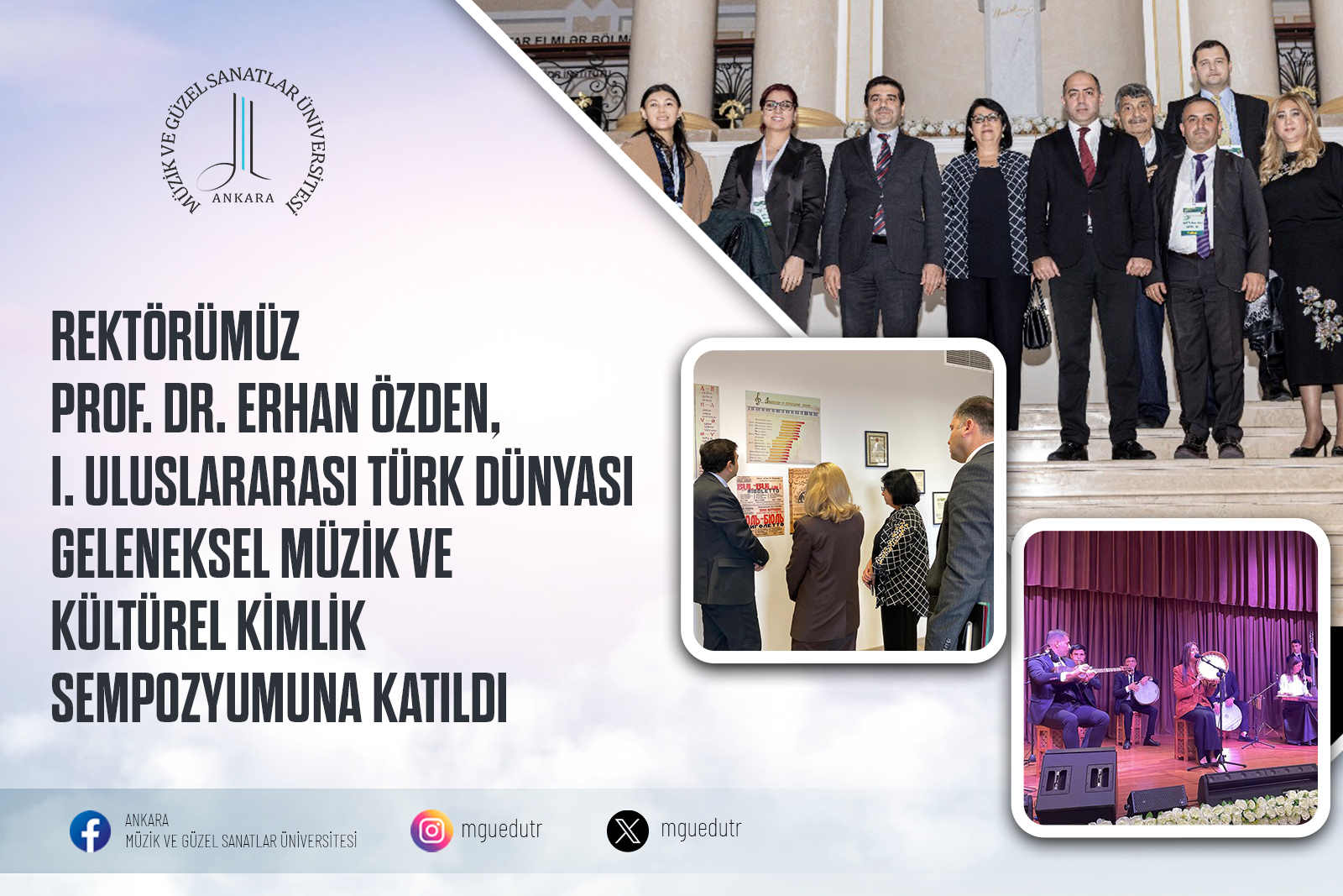 I. Uluslararası Türk Dünyası Geleneksel Müzik ve Kültürel Kimlik Sempozyumu Afiş