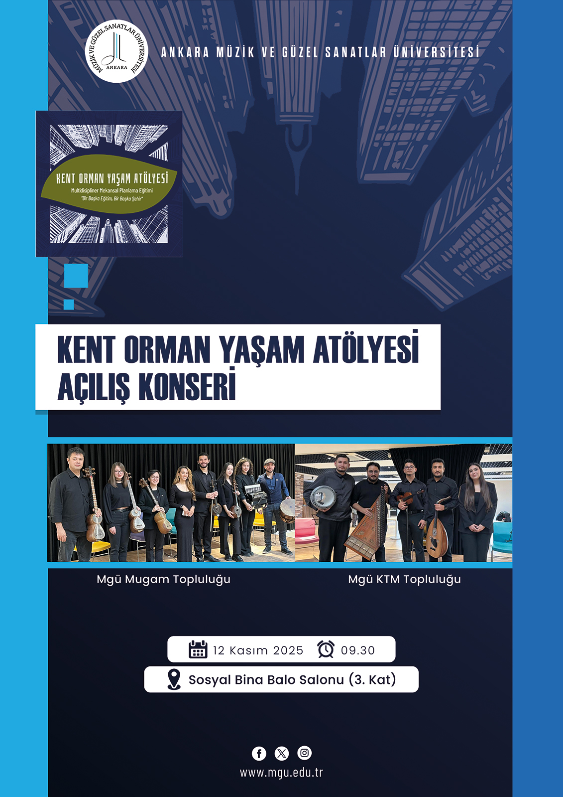 Kent Orman Yaşam Atölyesi Açılış Konseri Afiş