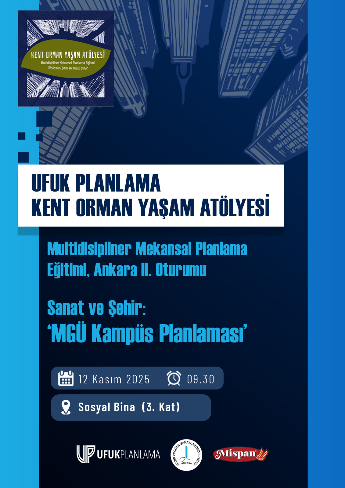 Multidisipliner Mekansal Planlama Eğitimi, Ankara 2. Oturumu Afiş