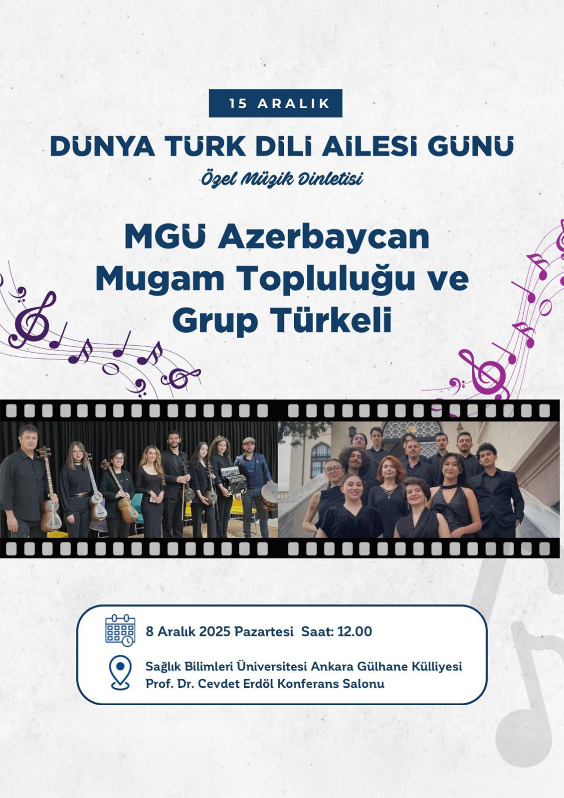 Dünya Türk Dili Ailesi Günü Özel Müzik Dinletisi Afiş