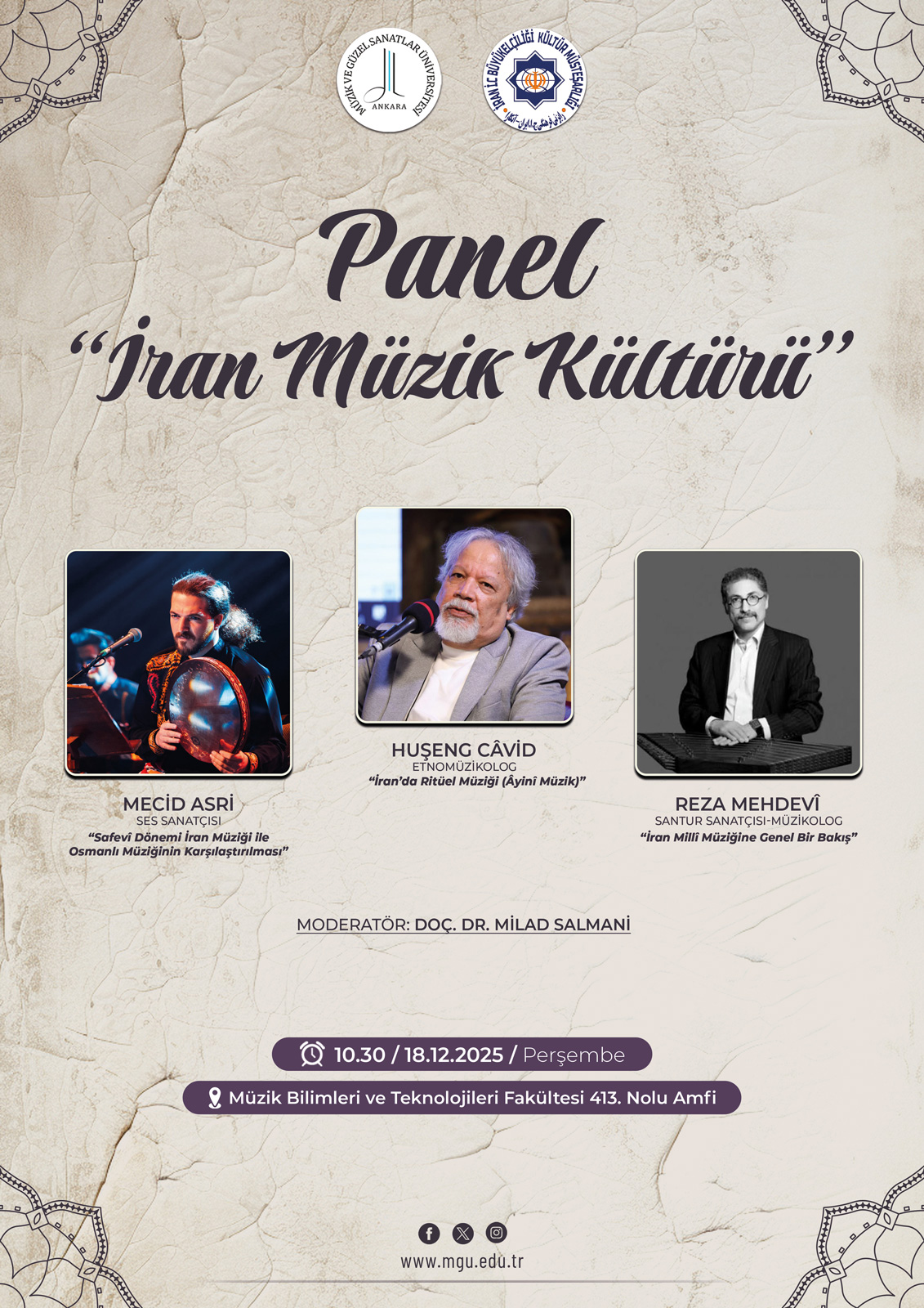 Panel 'İran Müzik Kültürü'