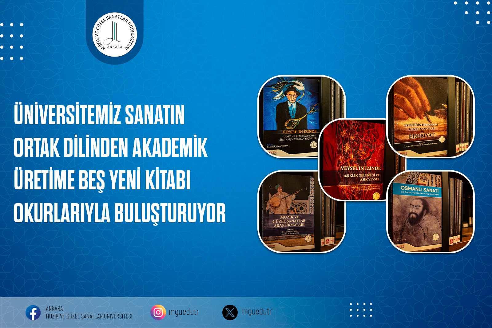 Üniversitemiz Sanatın Ortak Dilinden Akademik Üretime Beş Yeni Kitabı Okurlarıyla Buluşturuyor Slide