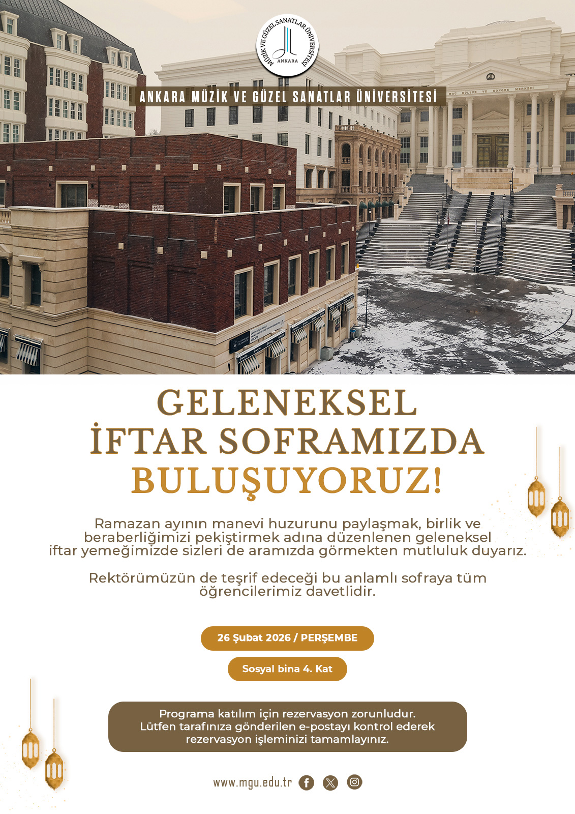 Geleneksel İftar Soframızda Buluşuyoruz