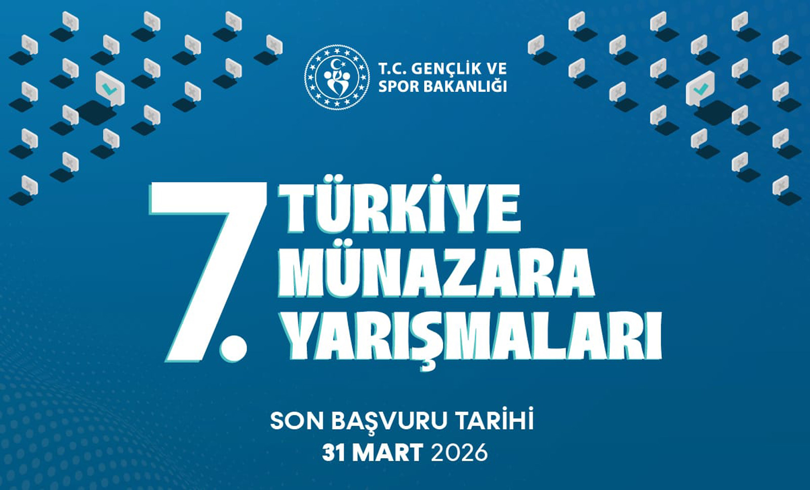 7. Türkiye Münazara Yarışmaları Başvuruları Başladı!