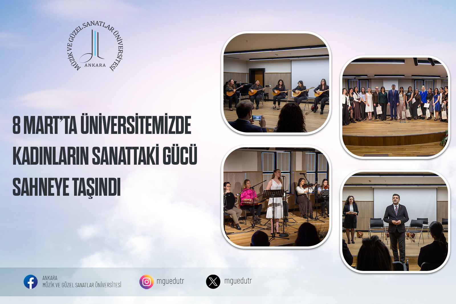 8 Mart’ta Üniversitemizde Kadınların Sanattaki Gücü Sahneye Taşındı