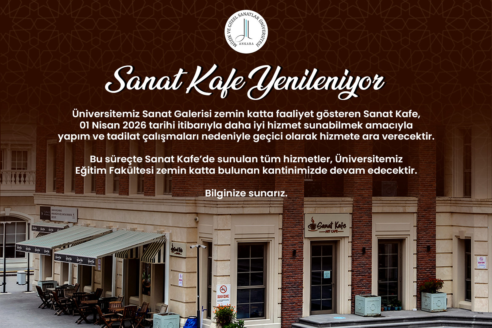 Sanat Kafe Yenileniyor