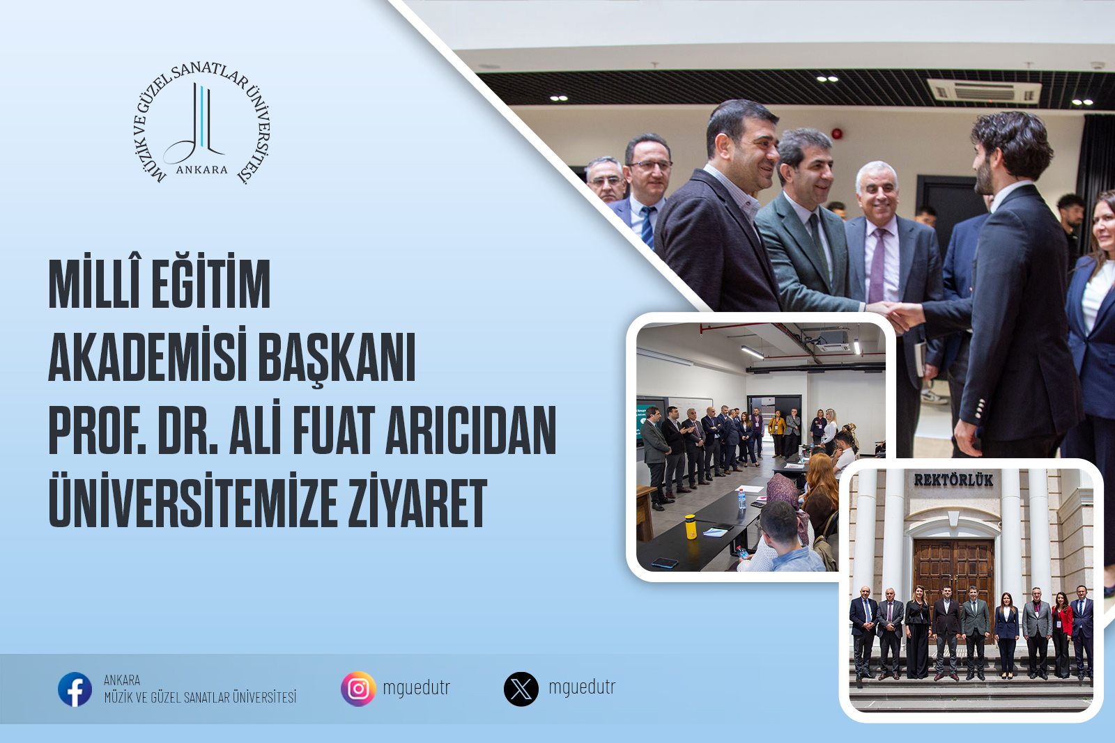 Millî Eğitim Akademisi Başkanı Prof. Dr. Ali Fuat Arıcı’dan Üniversitemize Ziyaret Slider