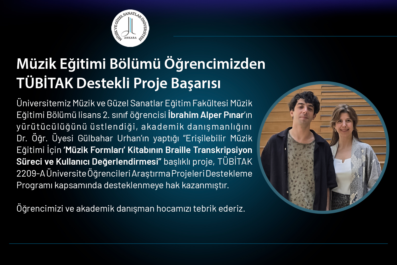 Müzik Formları Kitabının Braille Transkripsiyon Süreci ve Kullanıcı Değerlendirmesi Başlıklı Proje