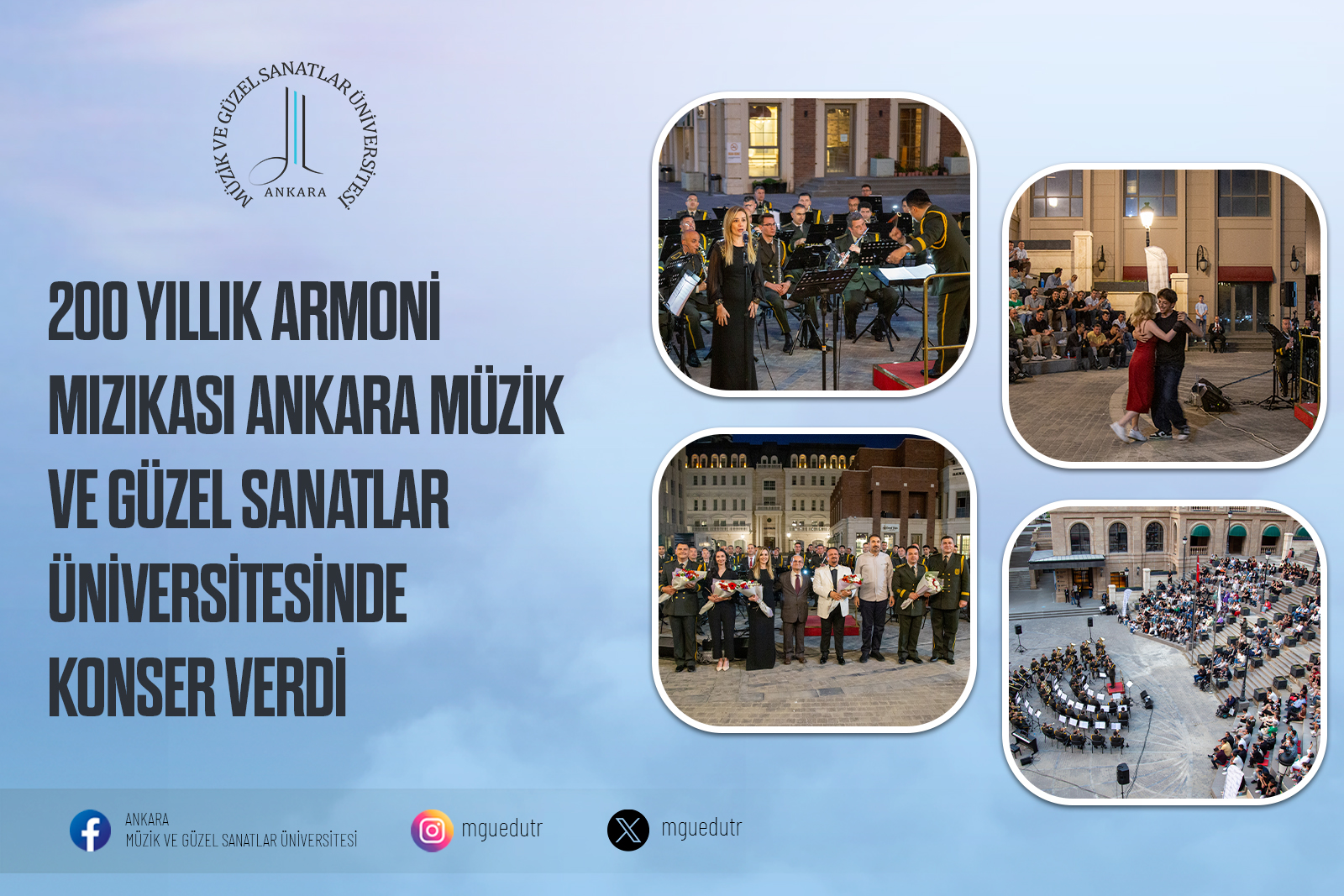 200 Yıllık Armoni Mızıkası Ankara Müzik ve Güzel Sanatlar Üniversitesinde Konser Verdi