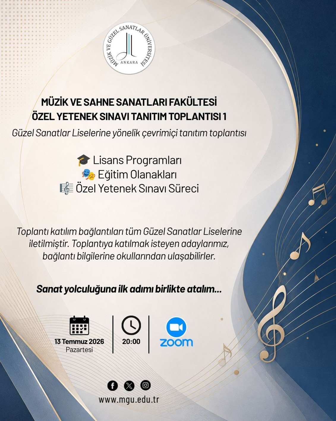 Müzik ve Sahne Sanatları Fakültesi Özel Yetenek Sınavı Tanıtım Toplantısı -1