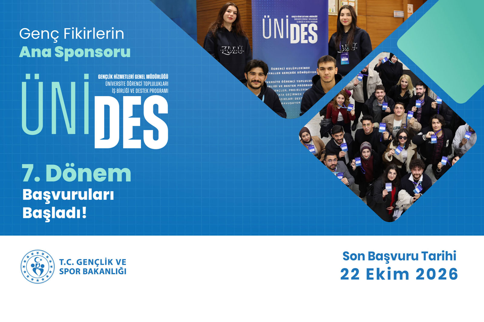 ÜNİDES 7. Dönem Başvuruları Başladı